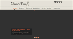 Desktop Screenshot of christospizzas.com